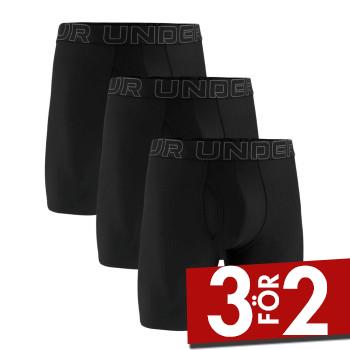 Under Armour Kalsonger 3P Performance Tech Solid 9in Boxers Svart polyester Medium Herr