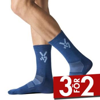 Seger Strumpor Glide Light Wool Ski Socks Marin/Bl&aring; Strl 46/48