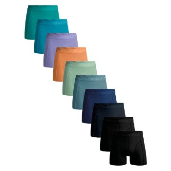 10-Csomagolás Muchachomalo Solid Cotton Boxers