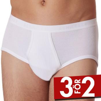 Schiesser Kalsonger Original Classics Sport Briefs Vit bomull Small Herr