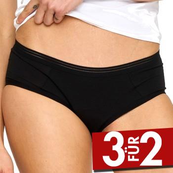 JBS of Denmark Absorbent Hipster Brief 50 ml Schwarz Medium Damen