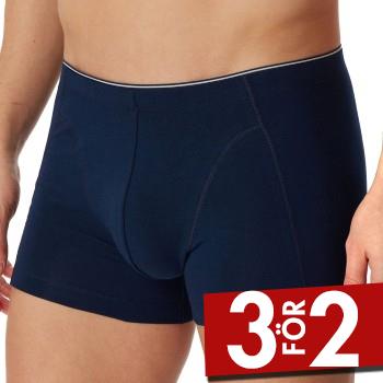 Schiesser Kalsonger Organic Cotton Boxer 3XL-4XL M&ouml;rkbl&aring; ekologisk bomull 3XL Herr