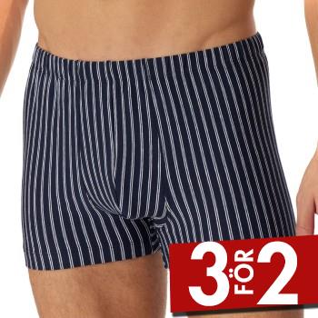 Schiesser Kalsonger Organic Cotton Boxershort M&ouml;rkbl&aring; bomull Small Herr