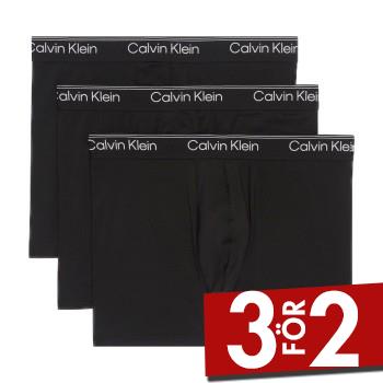Calvin Klein Kalsonger 3P Microfibre Stretch Boxer Brief Svart polyester Small Herr