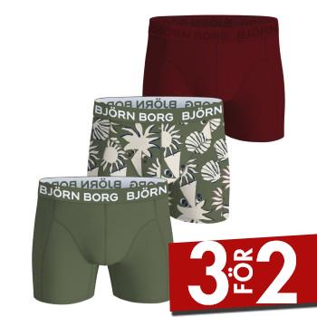 Björn Borg Kalsonger 3P Bamboo Cotton Boxers Röd/Grön Medium Herr