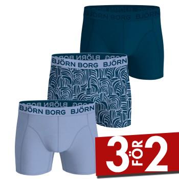 Björn Borg Kalsonger 3P Bamboo Cotton Boxers Marin/Blå Medium Herr