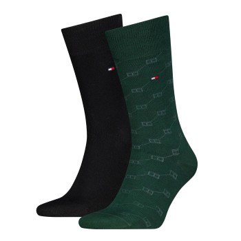 2-Paquet Tommy Hilfiger Men Flag AOP Sock