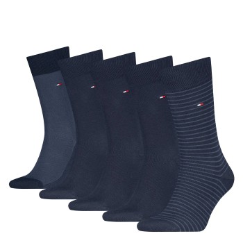 5-Pakning Tommy Hilfiger Men Stripe Socks Gift Box