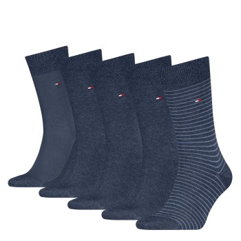 5-Pakning Tommy Hilfiger Men Stripe Socks Gift Box