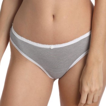 sassa Trosor Stripe Range Thong Vit m Ränder viskos 36 Dam