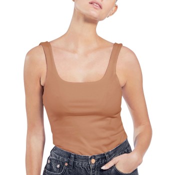 Bread and Boxers Women Tank Top With Scoop Back D1