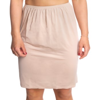 Trofe Slip Skirt Short Beige Small Dames