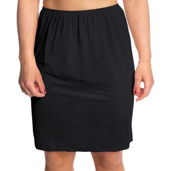 Trofe Slip Skirt Short Zwart Large Dames