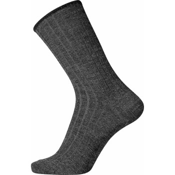 Egtved Strømper Wool No Elastic Rib Socks Mørkgrå Str 36/41