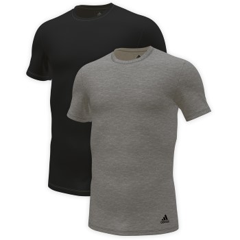 Bilde av Adidas 2p Active Flex Cotton 3 Stripes T-shirt Svart/grå Bomull Large Herre