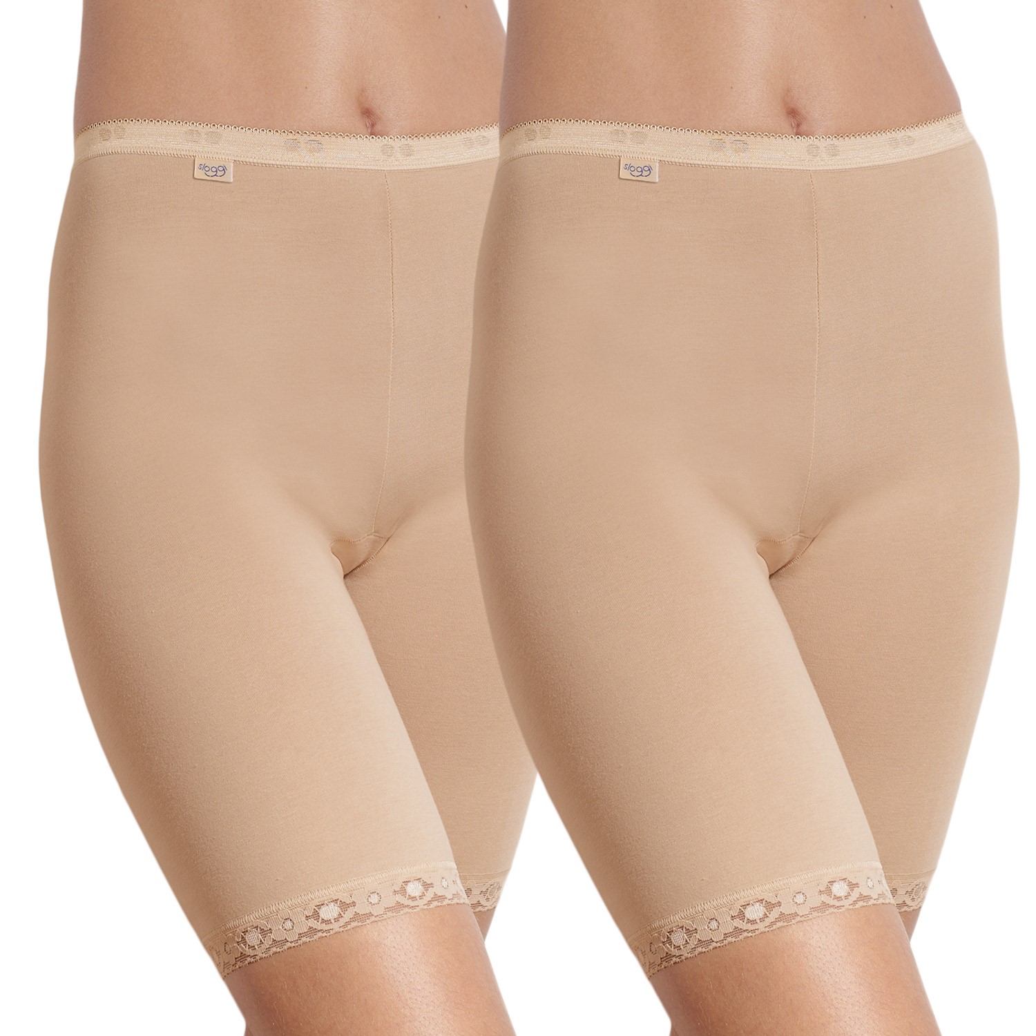 2-Pack Sloggi Women Basic Long - Panties with long legs - Briefs