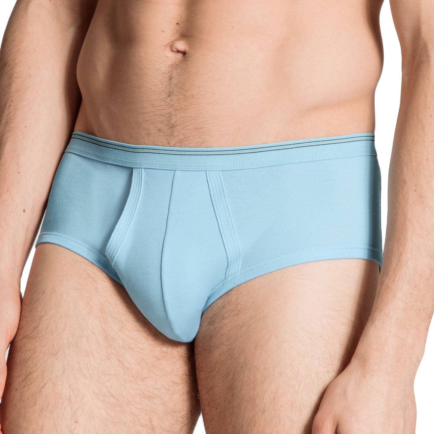 Slip Homme CALIDA Midislip Twisted Cotton - Coton Doux, élastique Souple, Avec Braguette - Taille Moyenne