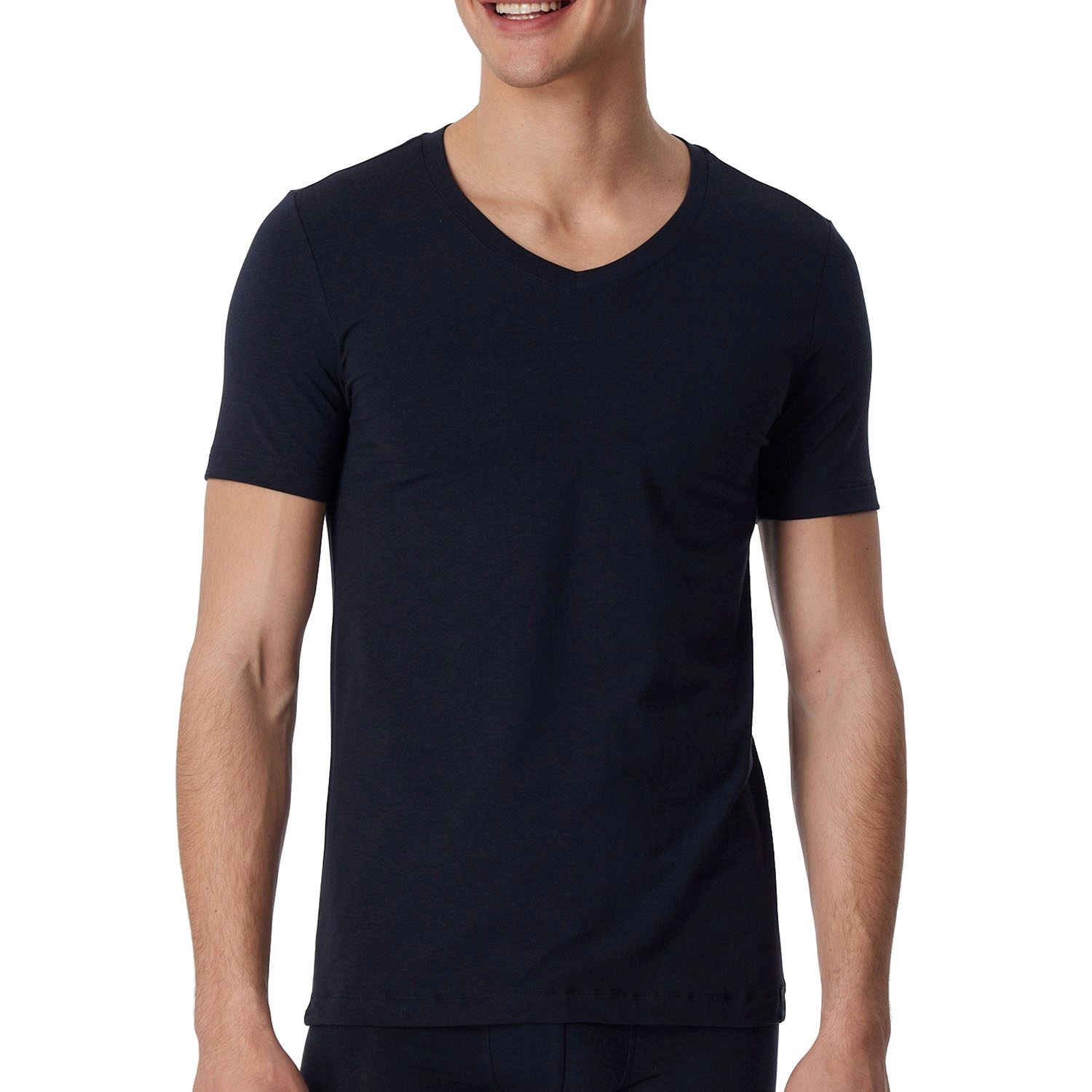 Schiesser Long Life Soft Shirt Short Sleeve V-neck