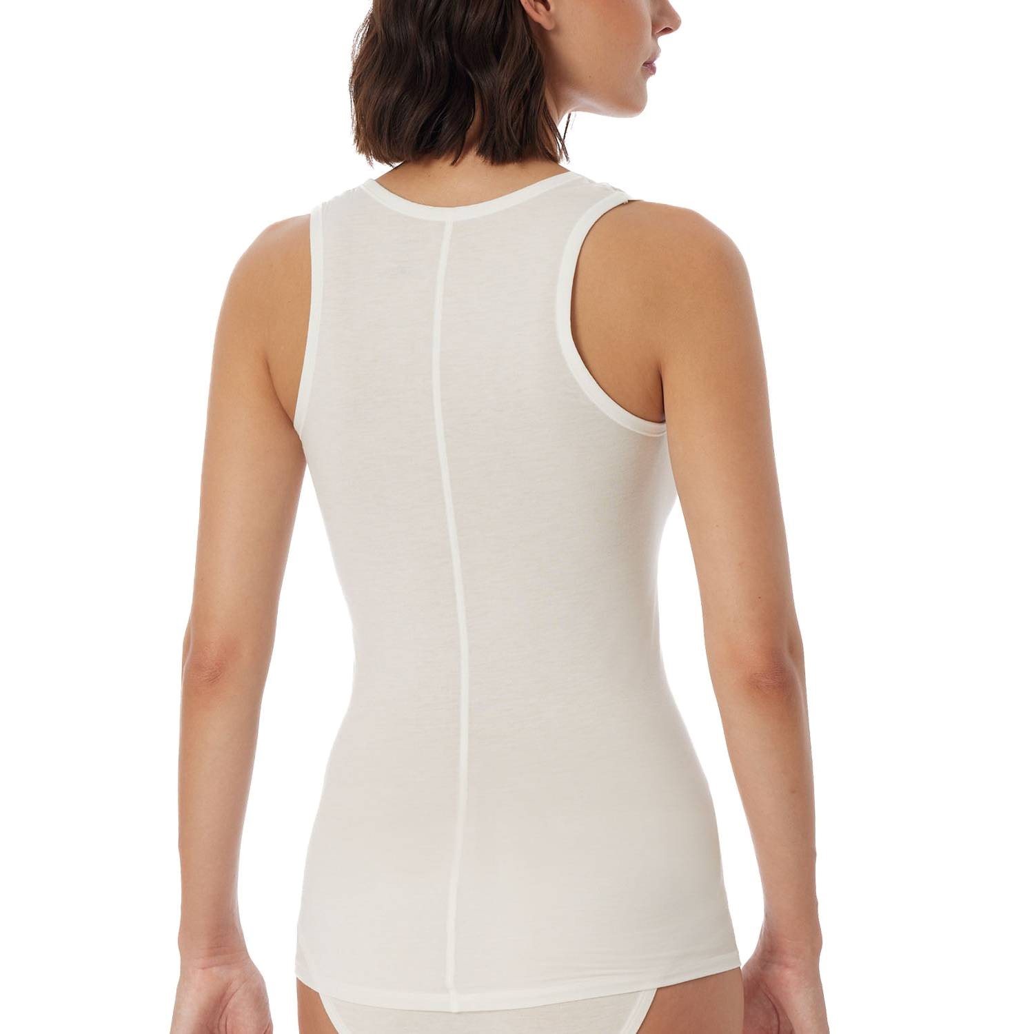 Schiesser Top Reggiseno Intimo Donna Con Bretelle In Pizzo - Canotta Morbida Senza Cuciture Laterali - Prodotto In Europa