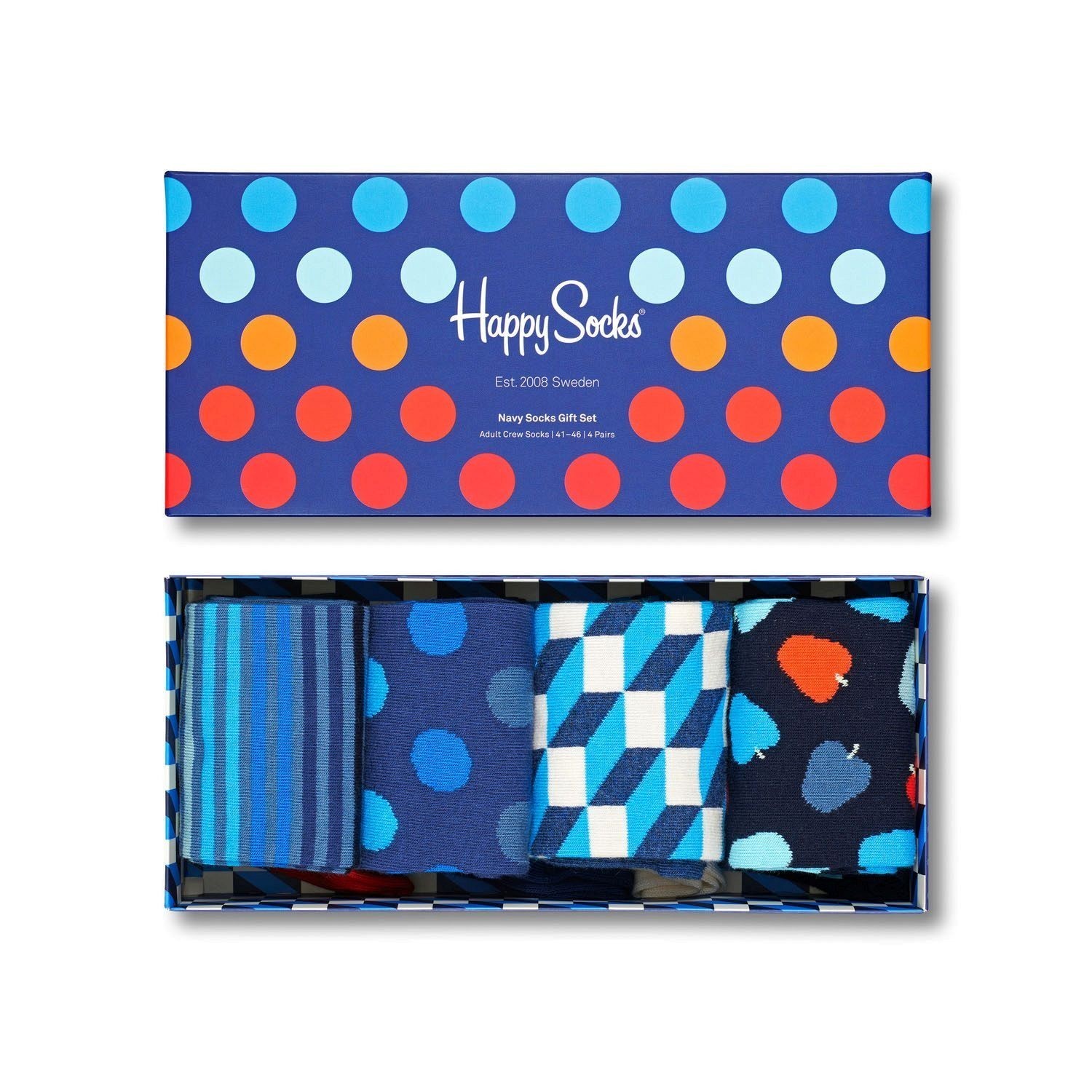 Happy Socks Navy Gift Box 650