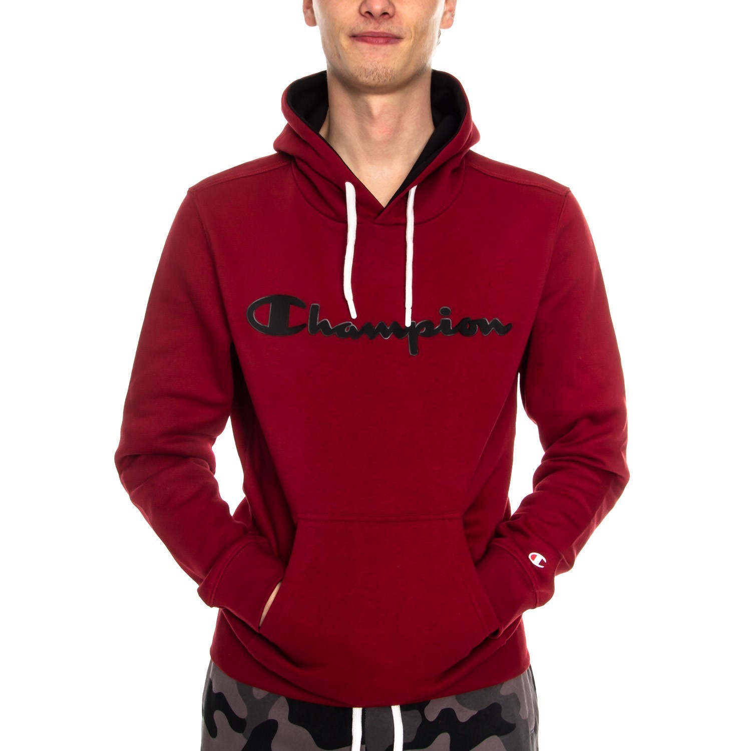 Champion hoodie sales dark red