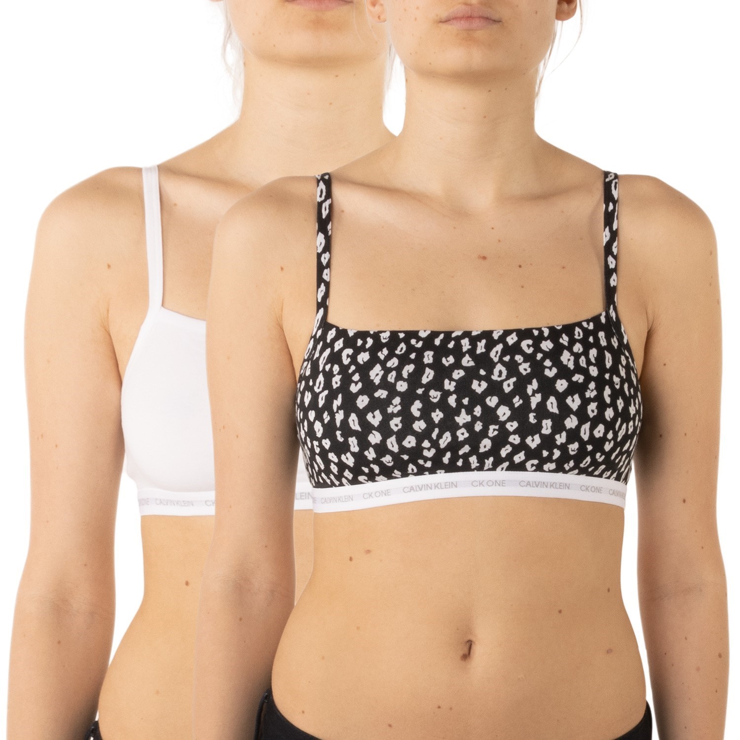 Calvin Klein Bralette Womens CK cotton sports bra no padding crop top UK