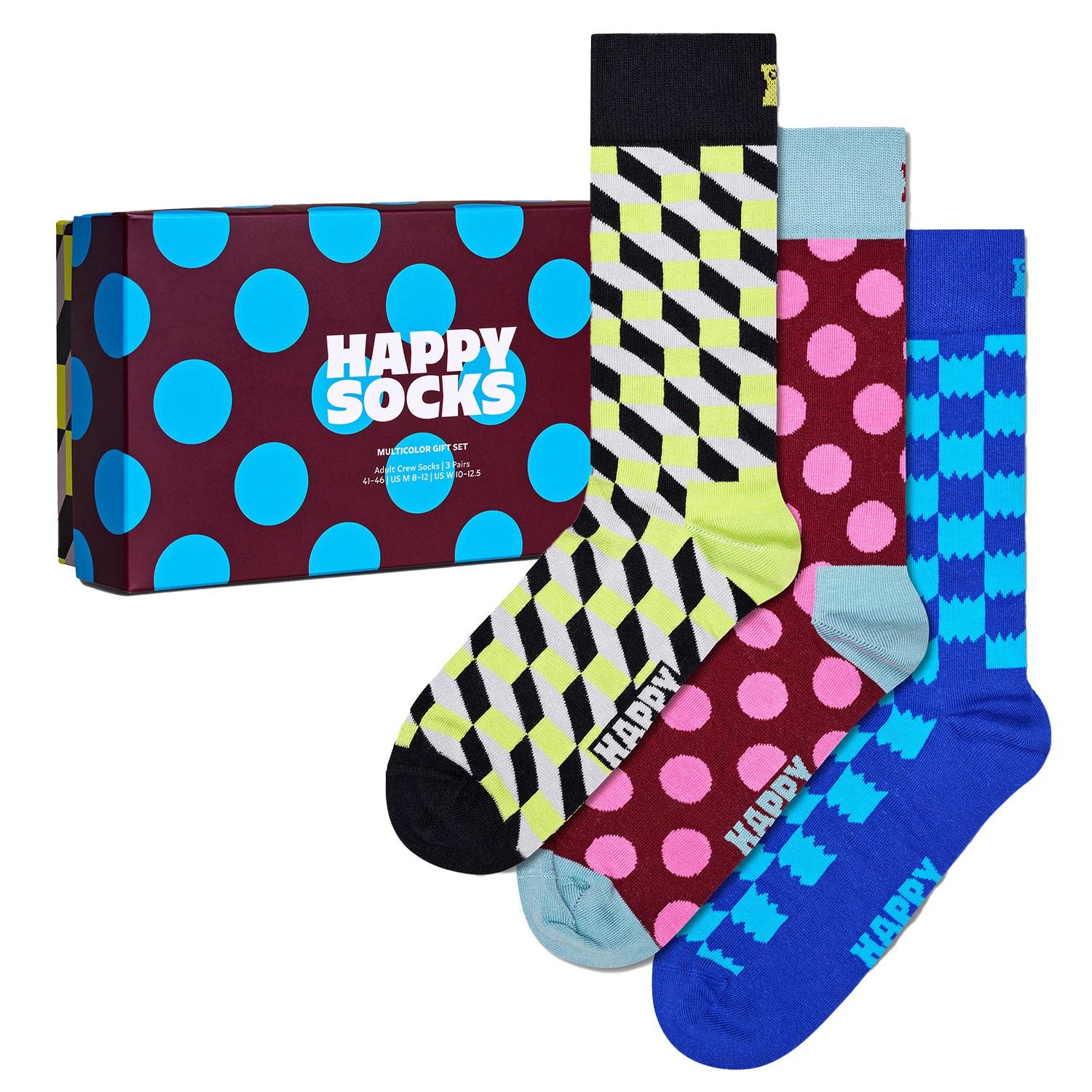 Happy Socks Classic Multi Color Socks Gift Box