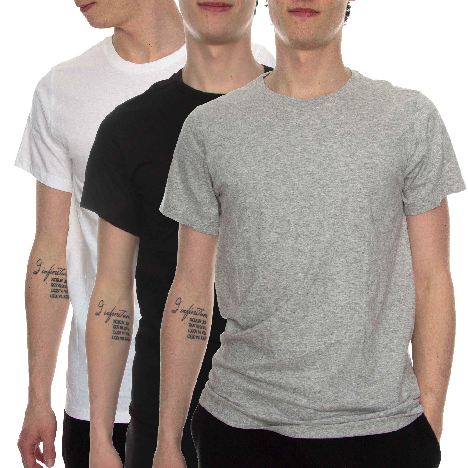 Calvin klein cotton stretch crew neck t shirt best sale