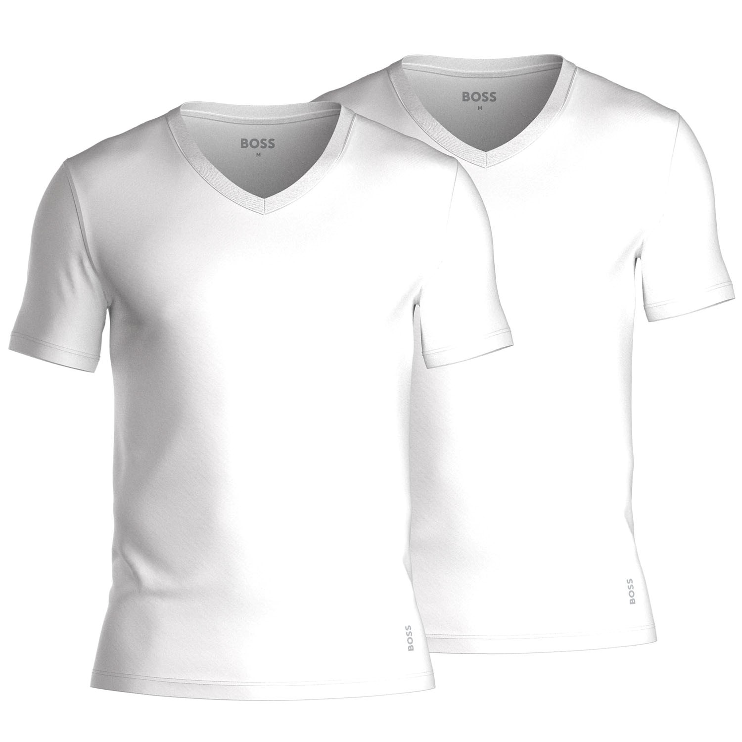 BOSS Cotton Stretch Slim Fit V-Neck T-shirt