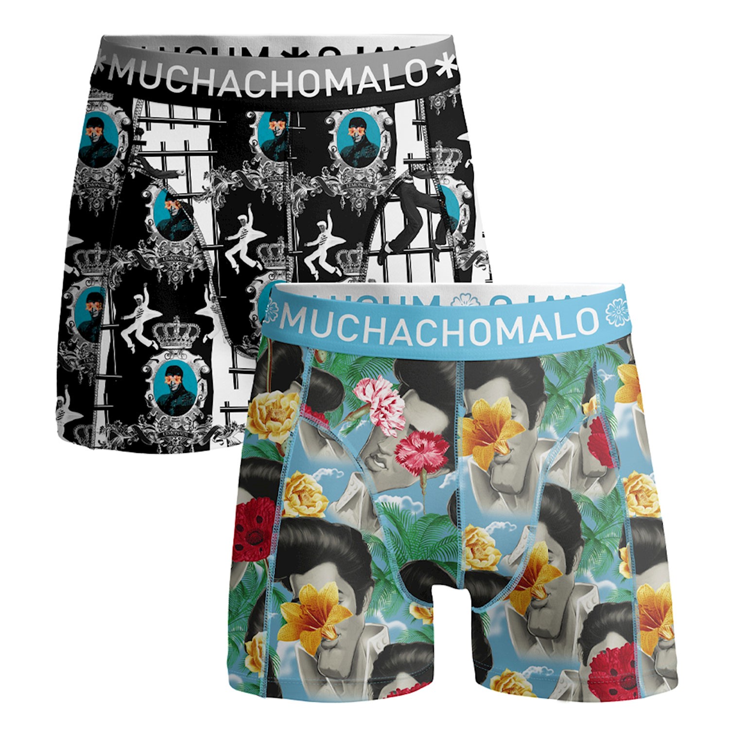 2-Pack Muchachomalo Cotton Stretch Elvis the King of Rock - Boxer