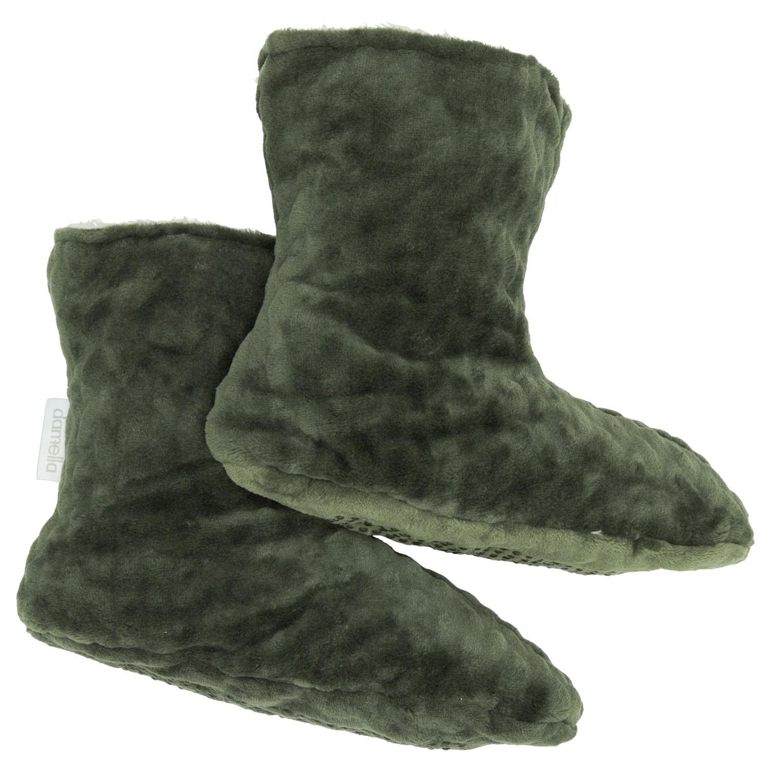 Damella Jaquard Fleece Slippers 