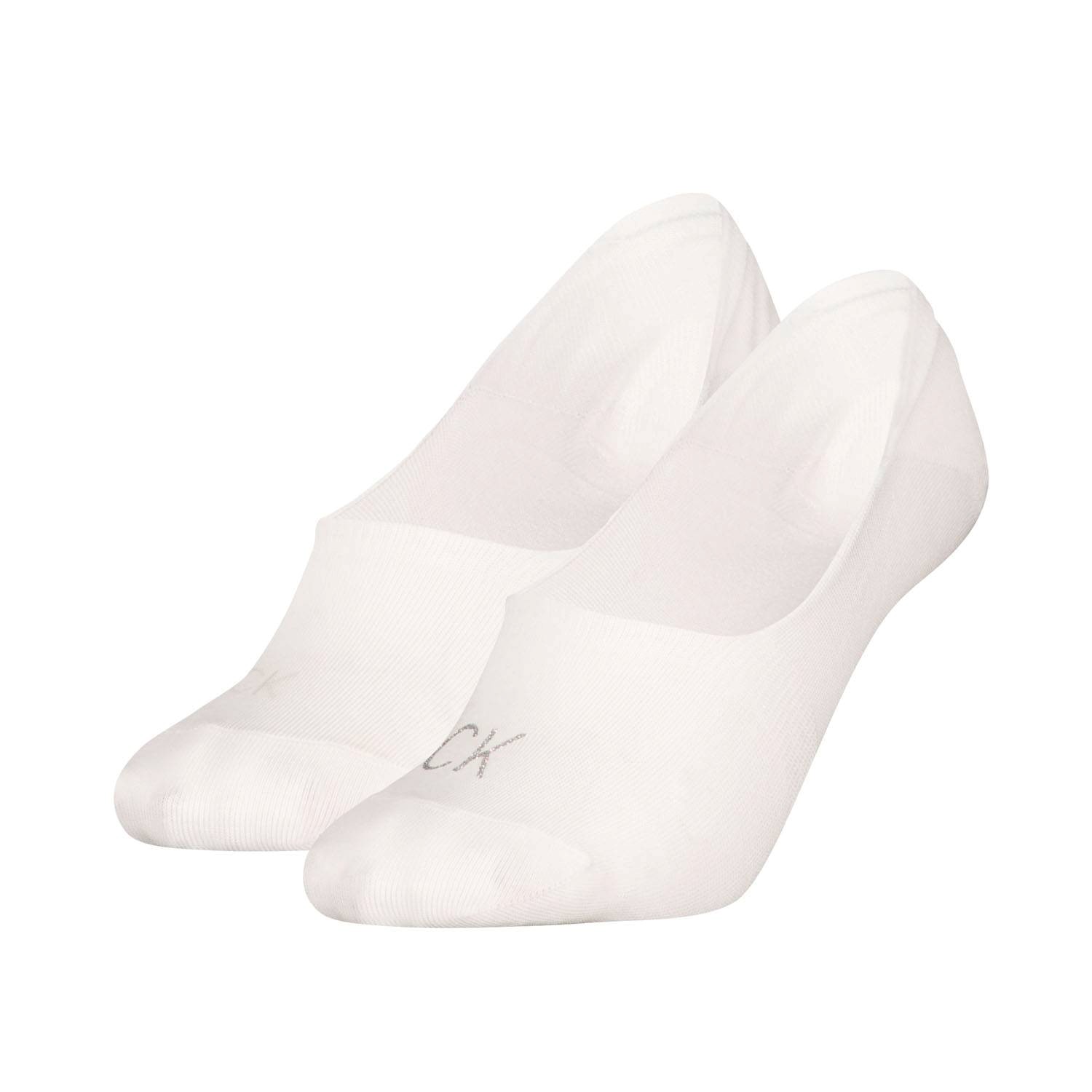 Calvin Klein Shiny Logo Mid Cut Footie Socks