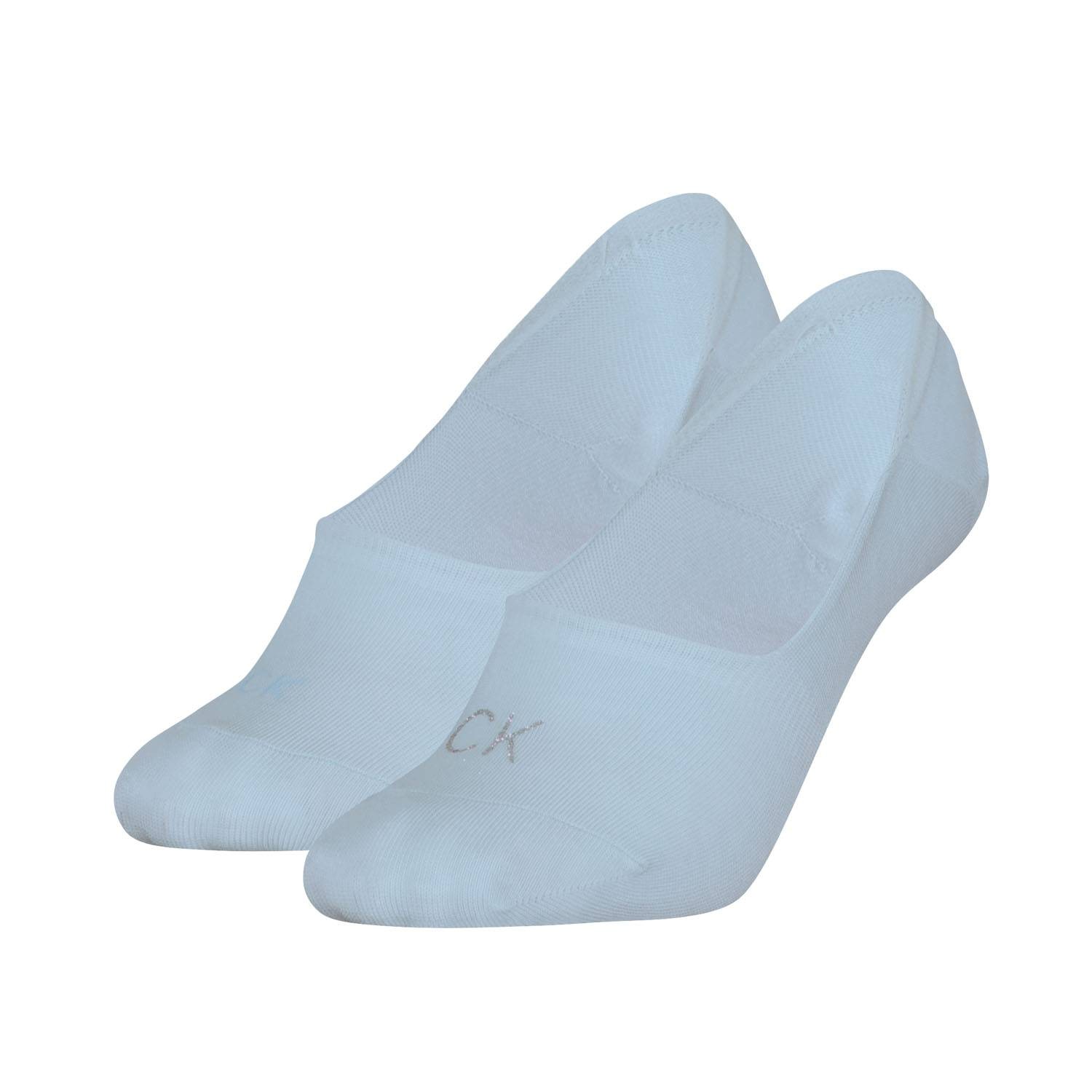 Calvin Klein Shiny Logo Mid Cut Footie Socks