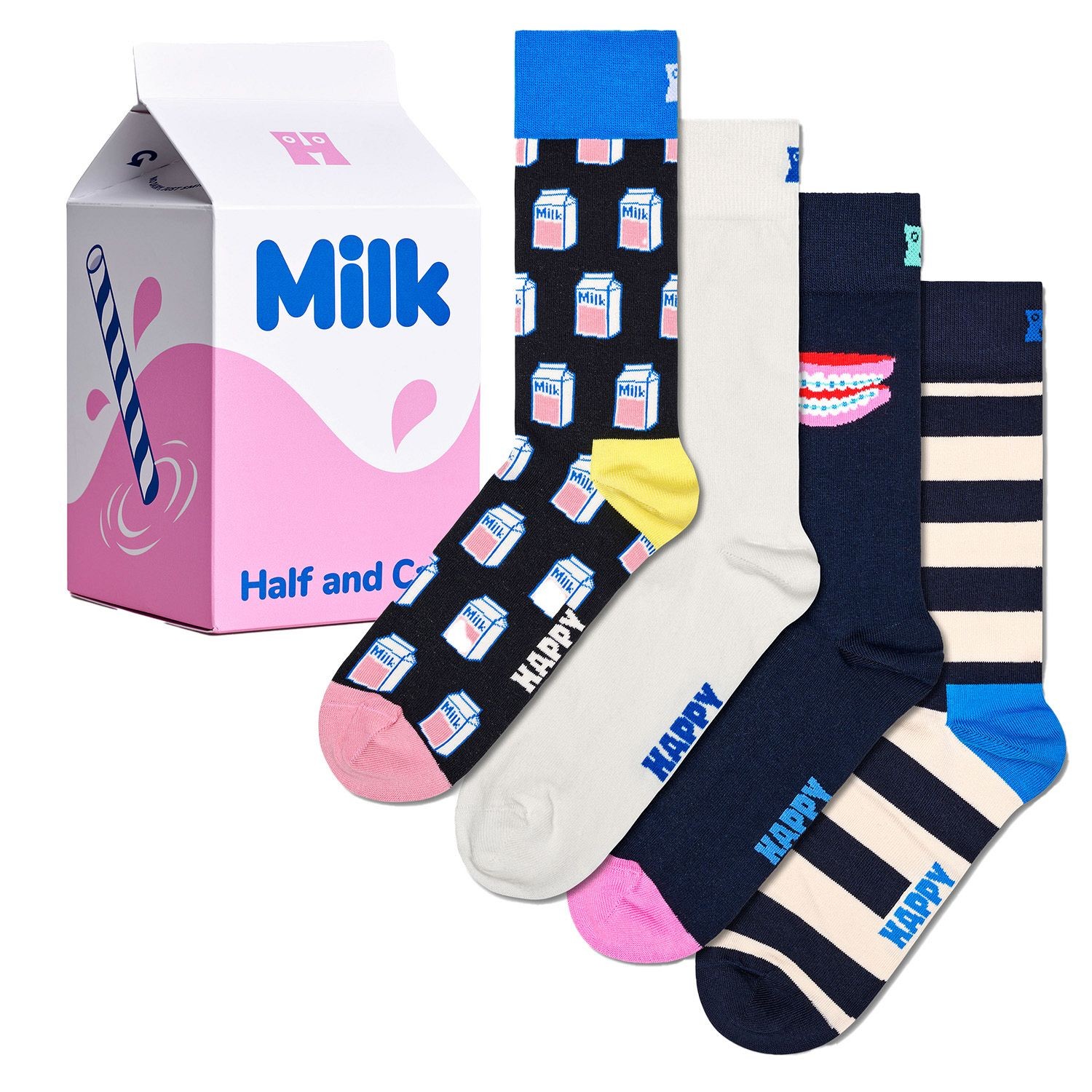 Happy Socks Milk Carton Box Socks