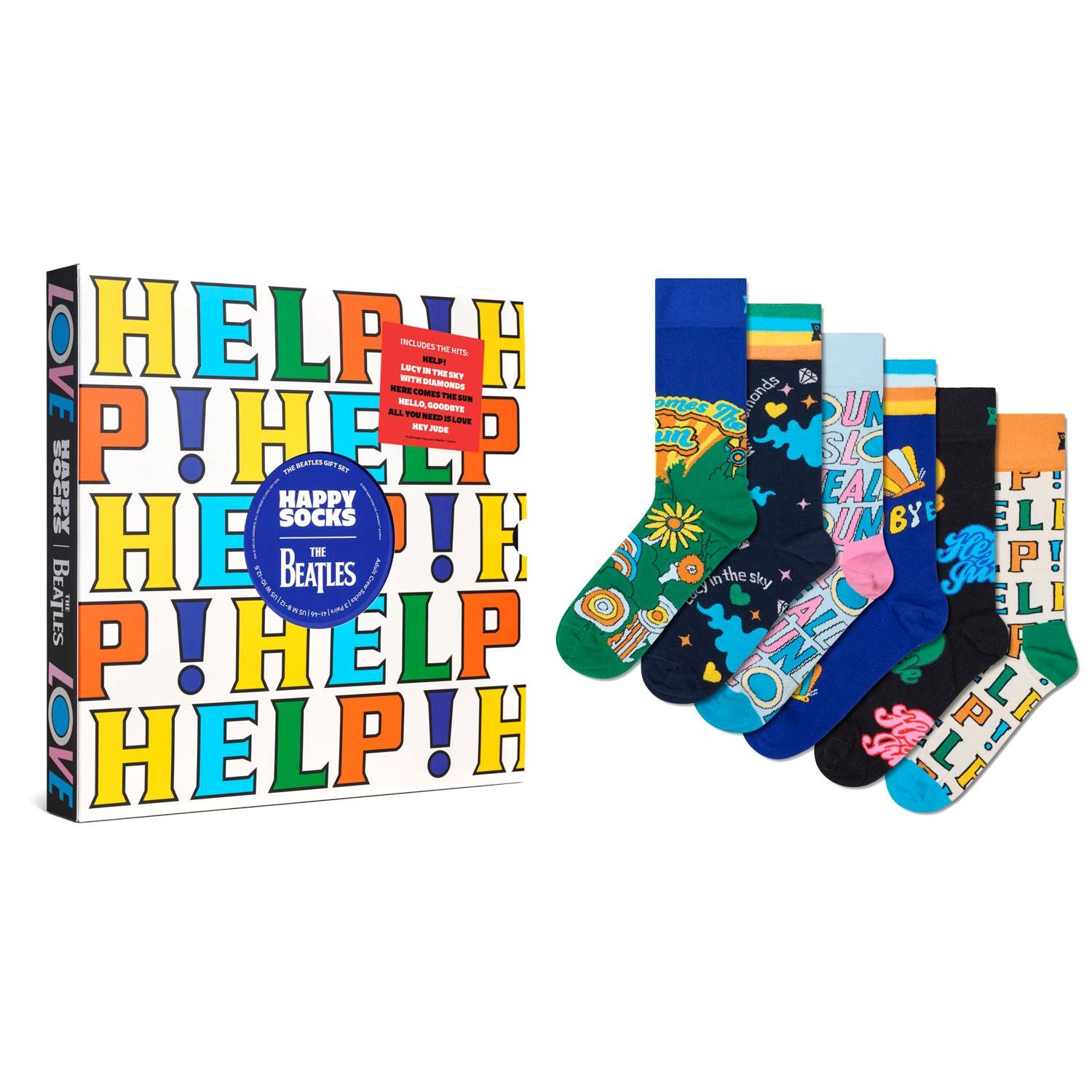 Happy Socks The Beatles Vinyl Gift Box
