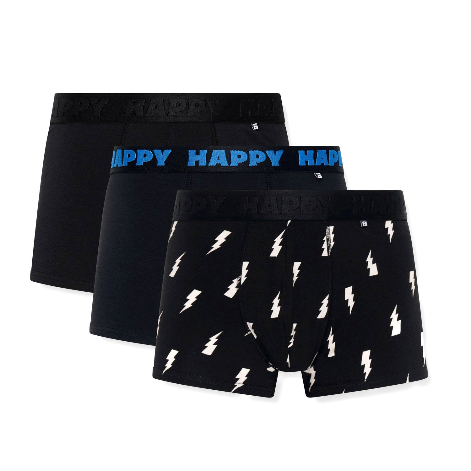 Happy Socks Black And White Boxershorts