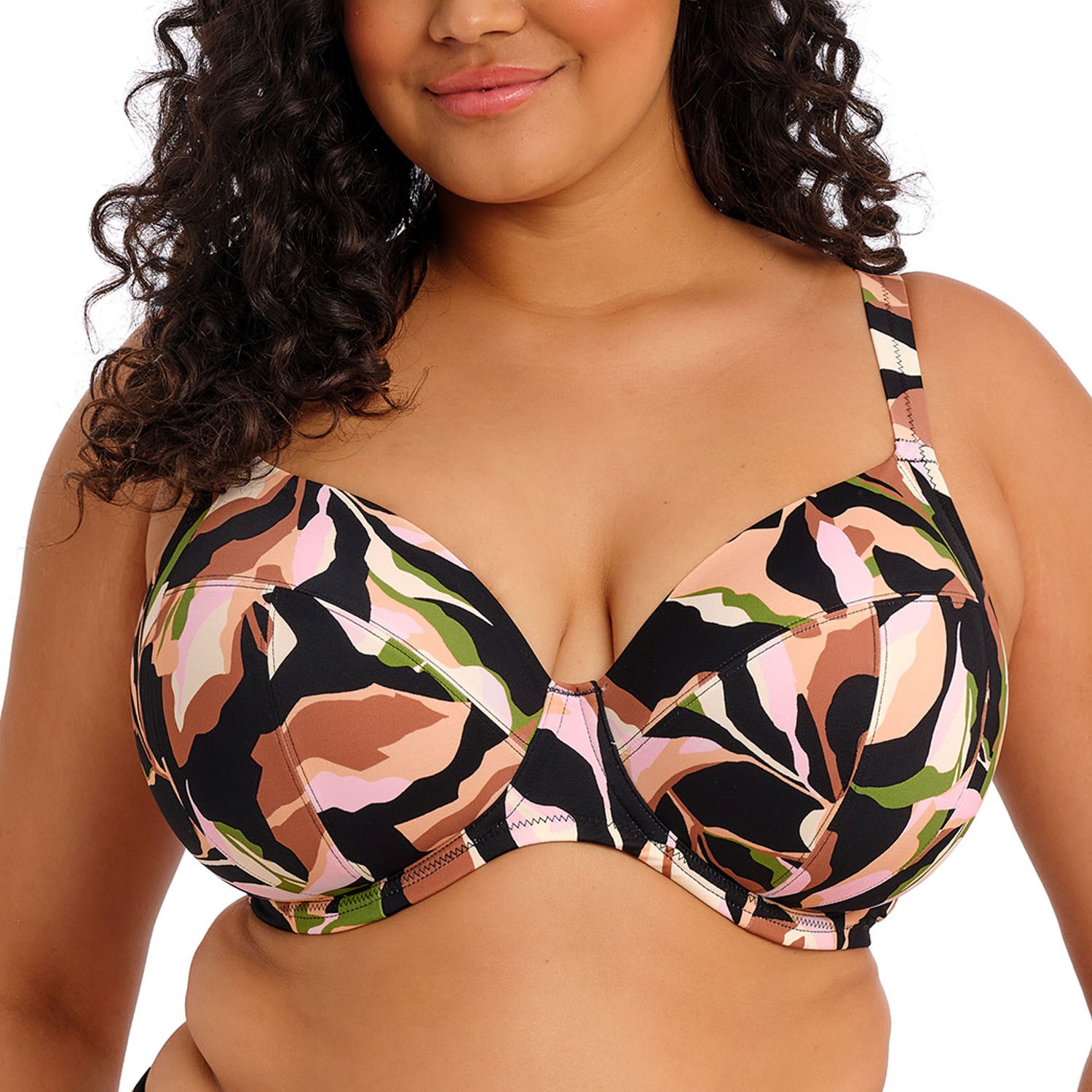 Elomi Ocean Avenue Underwire Plunge Bikini Top 