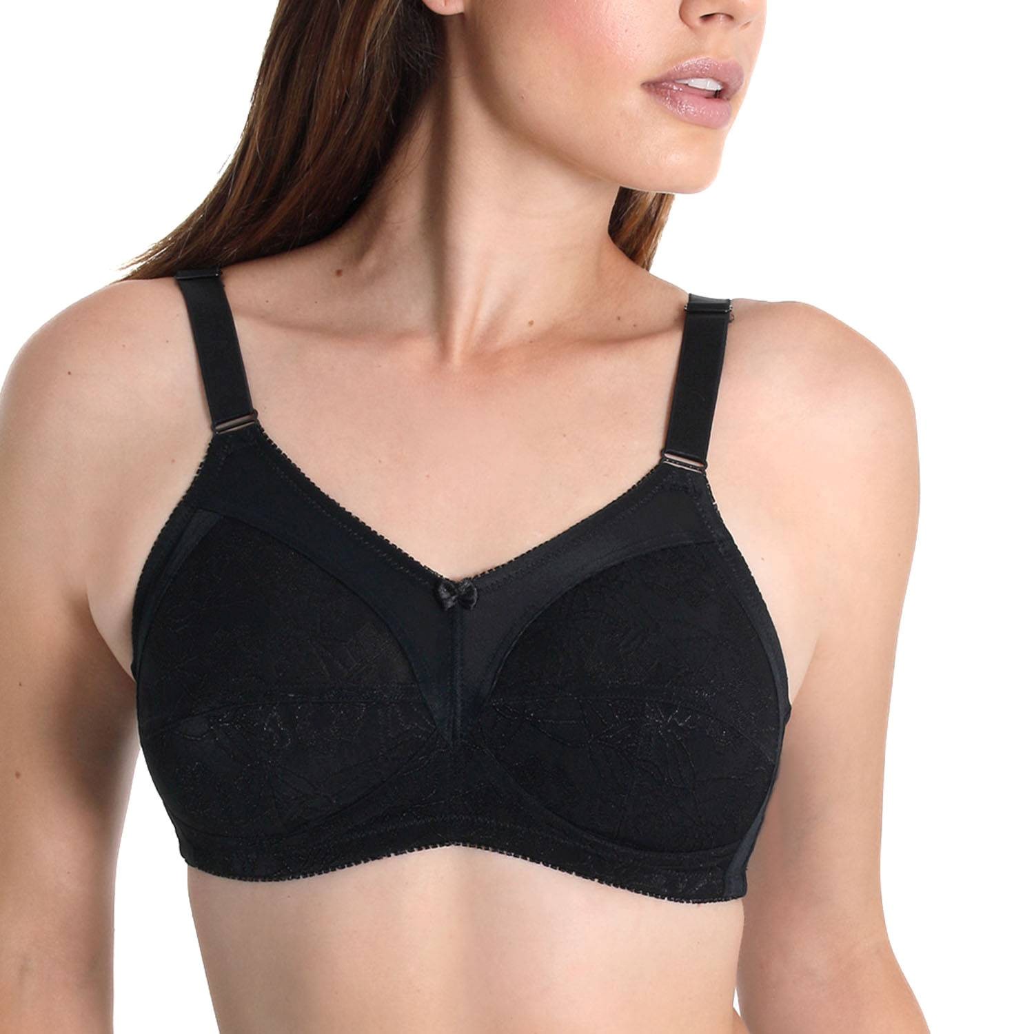 Sassa Shiny Jacquard Soft Bra Full Cup