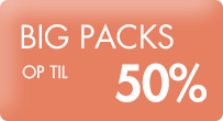 Big packs op til 50%