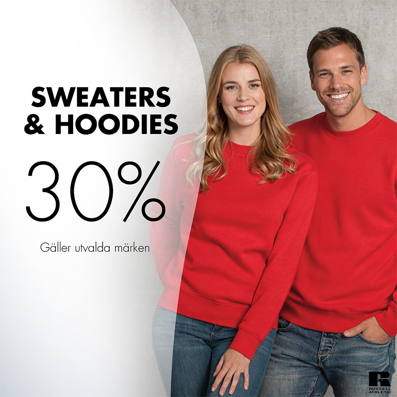 Tröjor och hoodies 30%