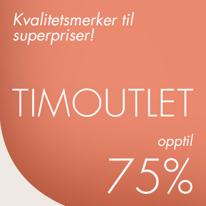 TIMOUTLET – Kvalitetsmerker til superpriser! Opptil 75 % rabatt!