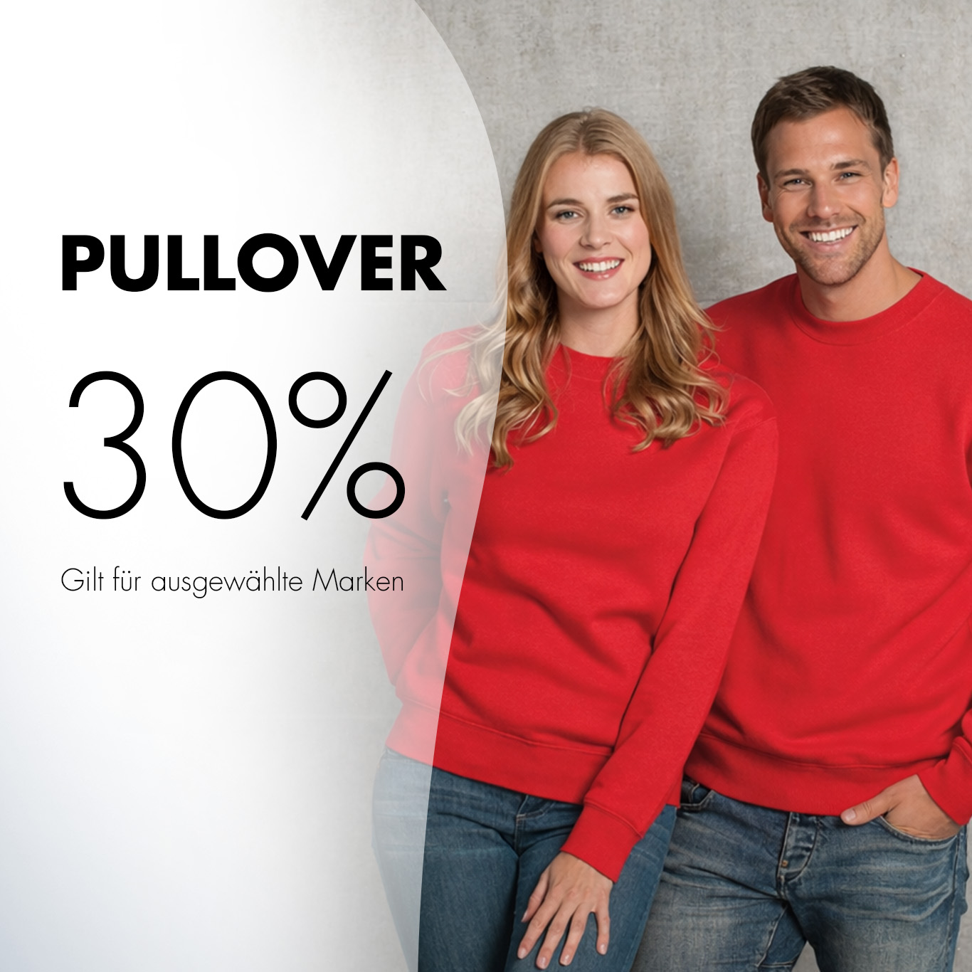 pullover 30% rabatten