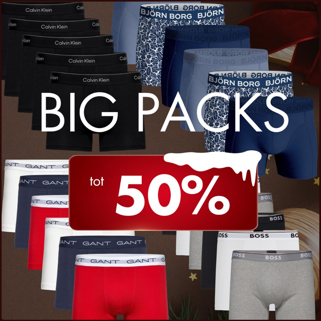 Big pack boxers 50%