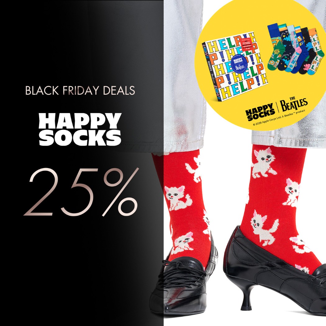 Happy socks 25%