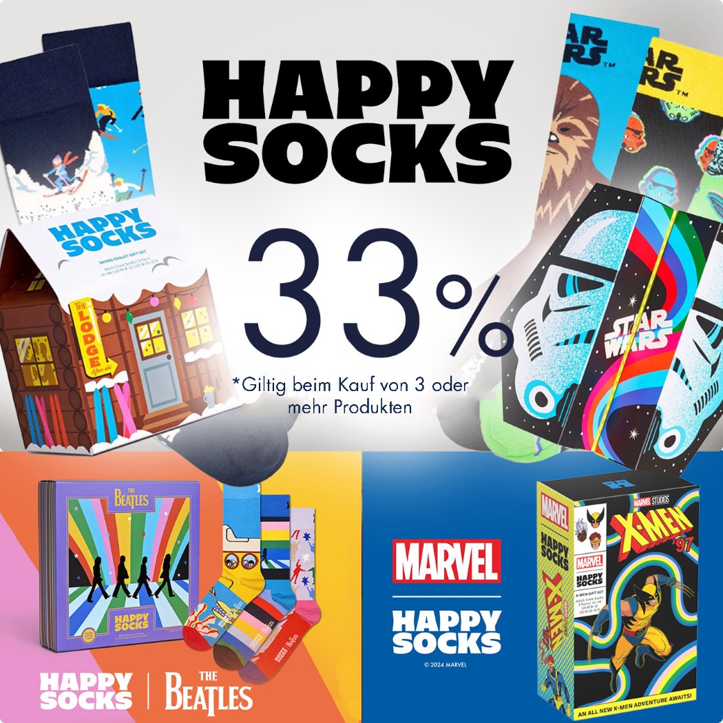 Happy socks 33%