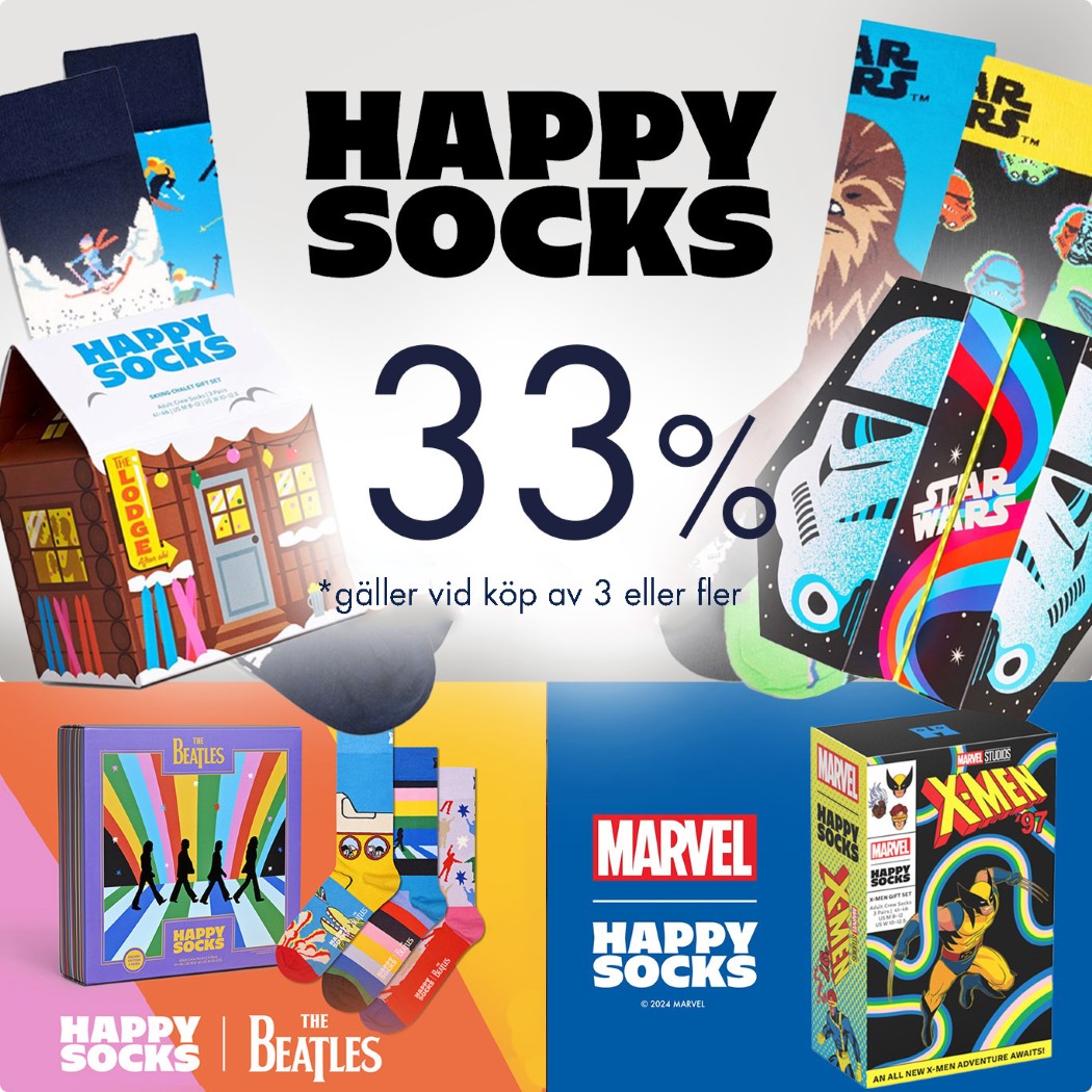 Happy socks 33%