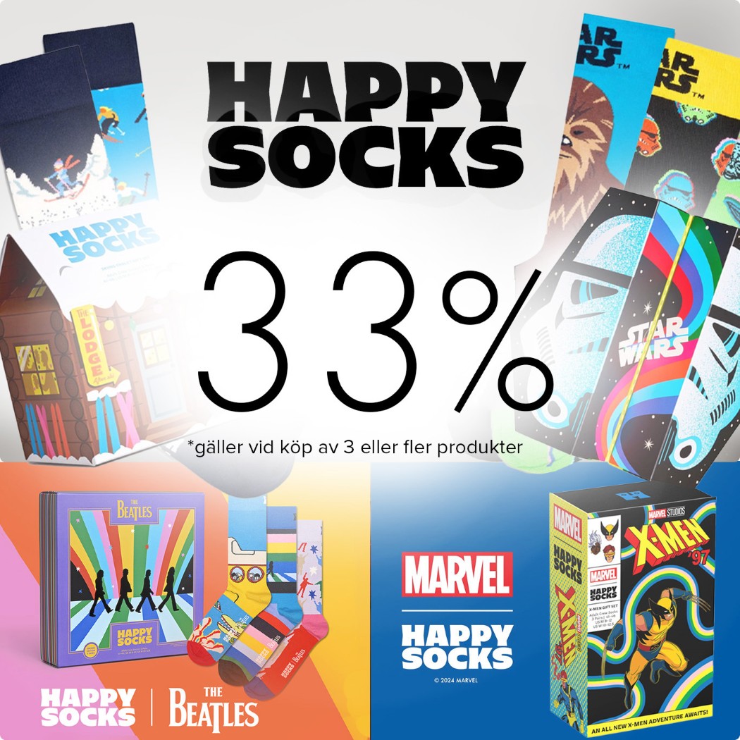 Happy socks 33%