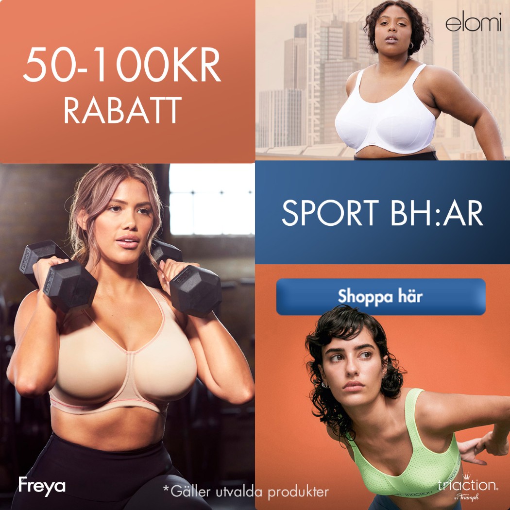 Sport bh 50-100kr rabatt 