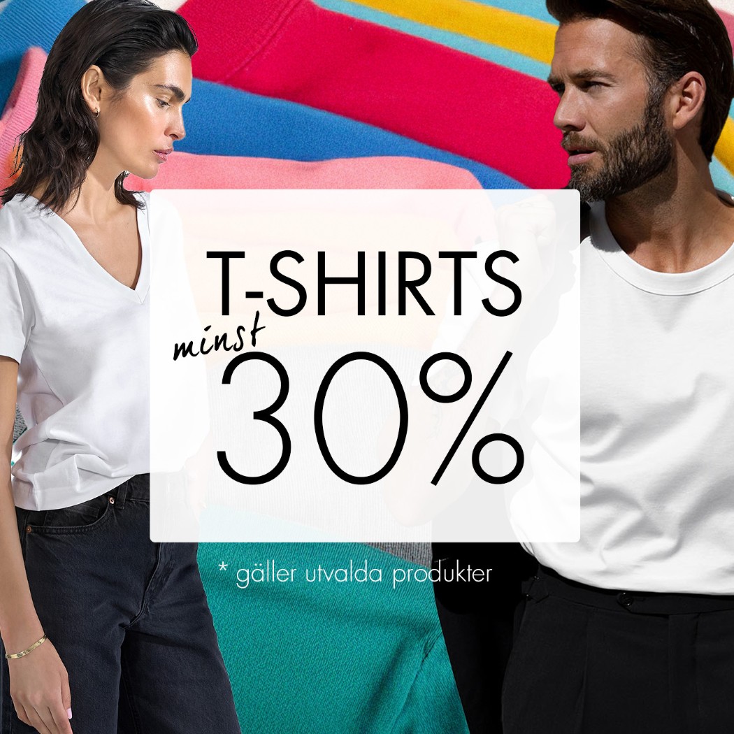  T-shirts minst 30%